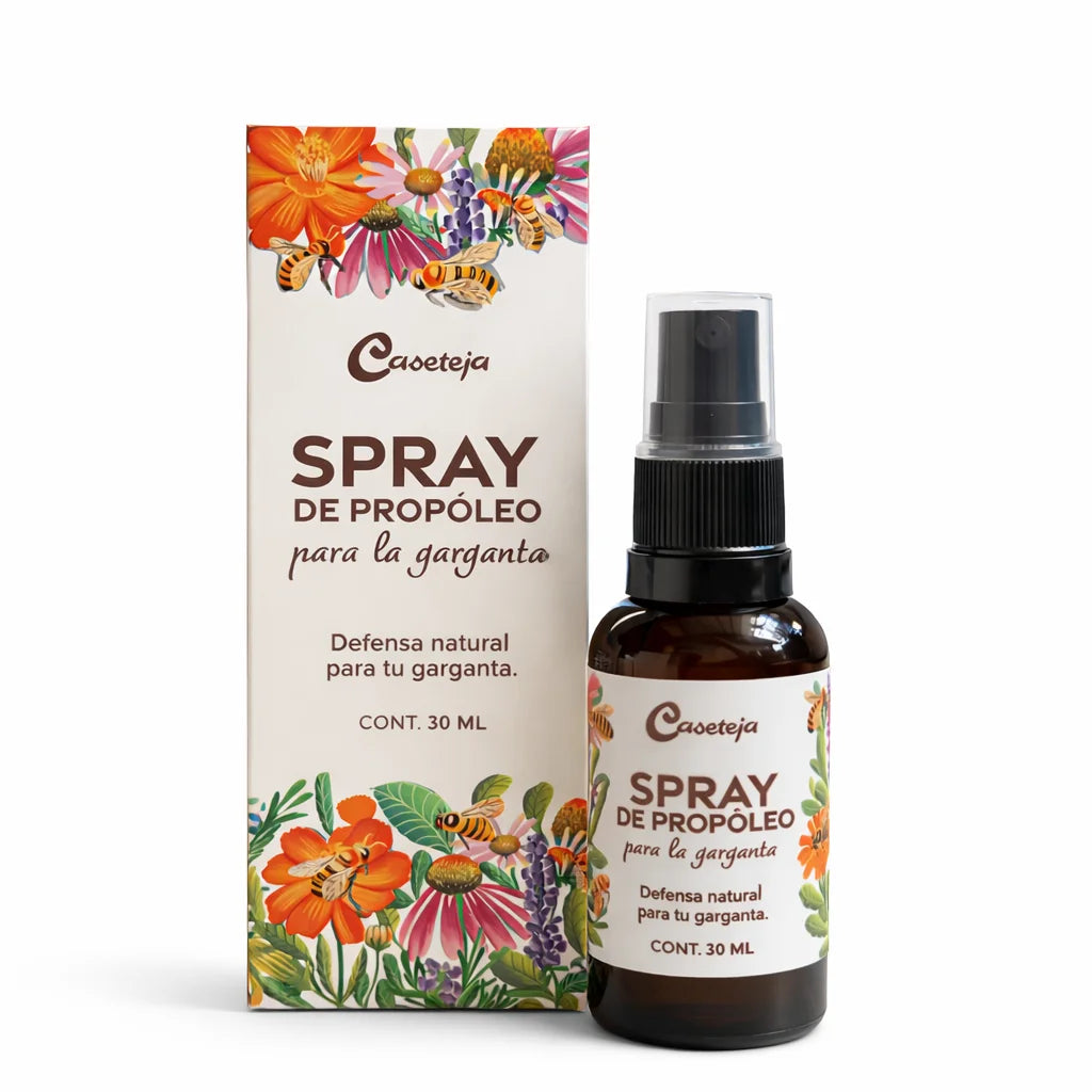 Spray de Propóleo y Miel de Caseteja - Elimina la carraspera y la flema