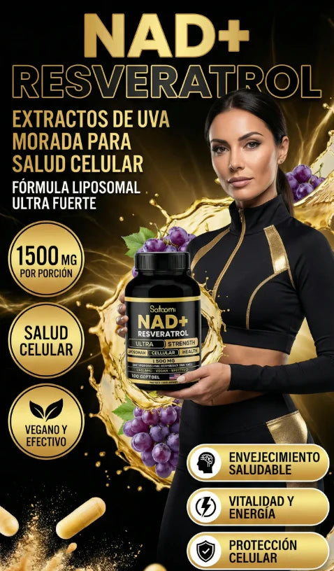 NAD + RESVERATROL 1500mg - REVITALIZA TU CUERPO