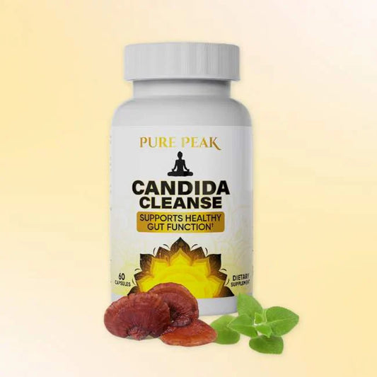 Candida Cleanse Suplemento natural para una digestión saludable - Promo 3 frascos + 2 frascos de Dermicure gratis