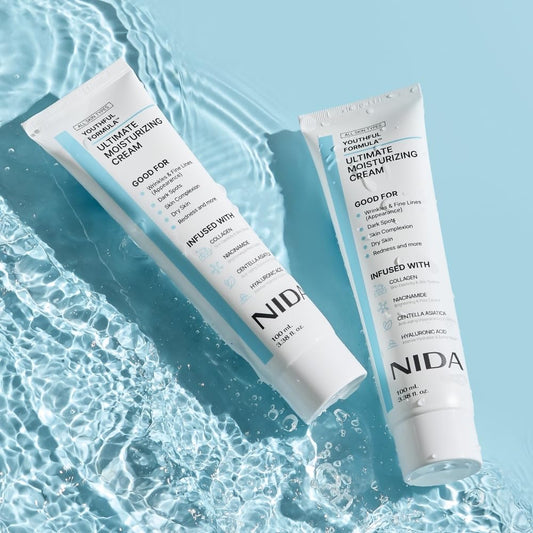 NIDA - Hidratación y Firmeza en tu Rutina Diaria - Promo 3 frascos + regalo 2 serums