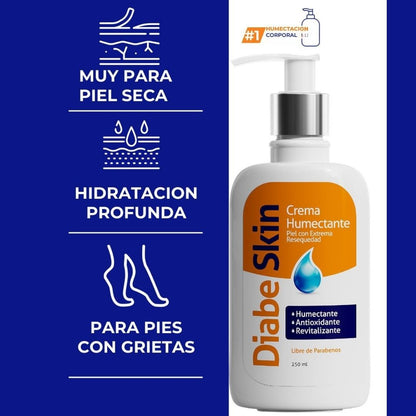 DIABE SKIN - CREMA HUMECTANTE - ELIMINA LA QUERATOSIS