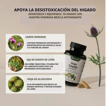 LIVER HEALTH®-DESINTOXICA TU HIGADO - Promo 3 frascos + regalo 2 frascos de gastrifit