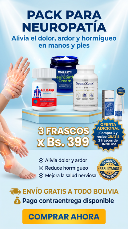 PACK NEUROPATÍA (NEURAZENX + MIGRASTIL + ALLICARP)