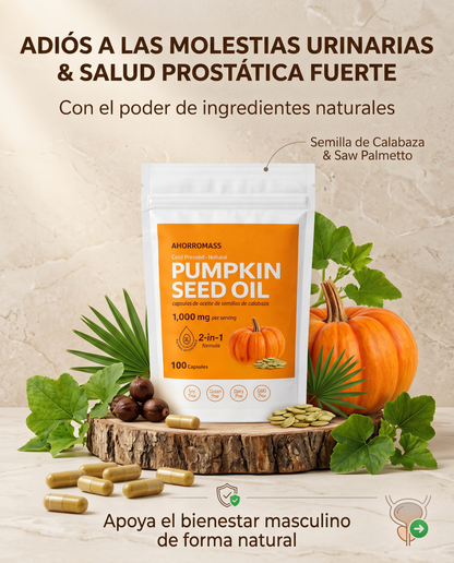 PUMPKIN SEED OIL - ELIMINA LAS MOLESTIAS AL ORINAR + NAD
