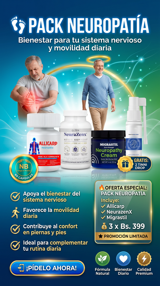 PACK NEUROPATÍA (NEURAZENX + MIGRASTIL + ALLICARP)