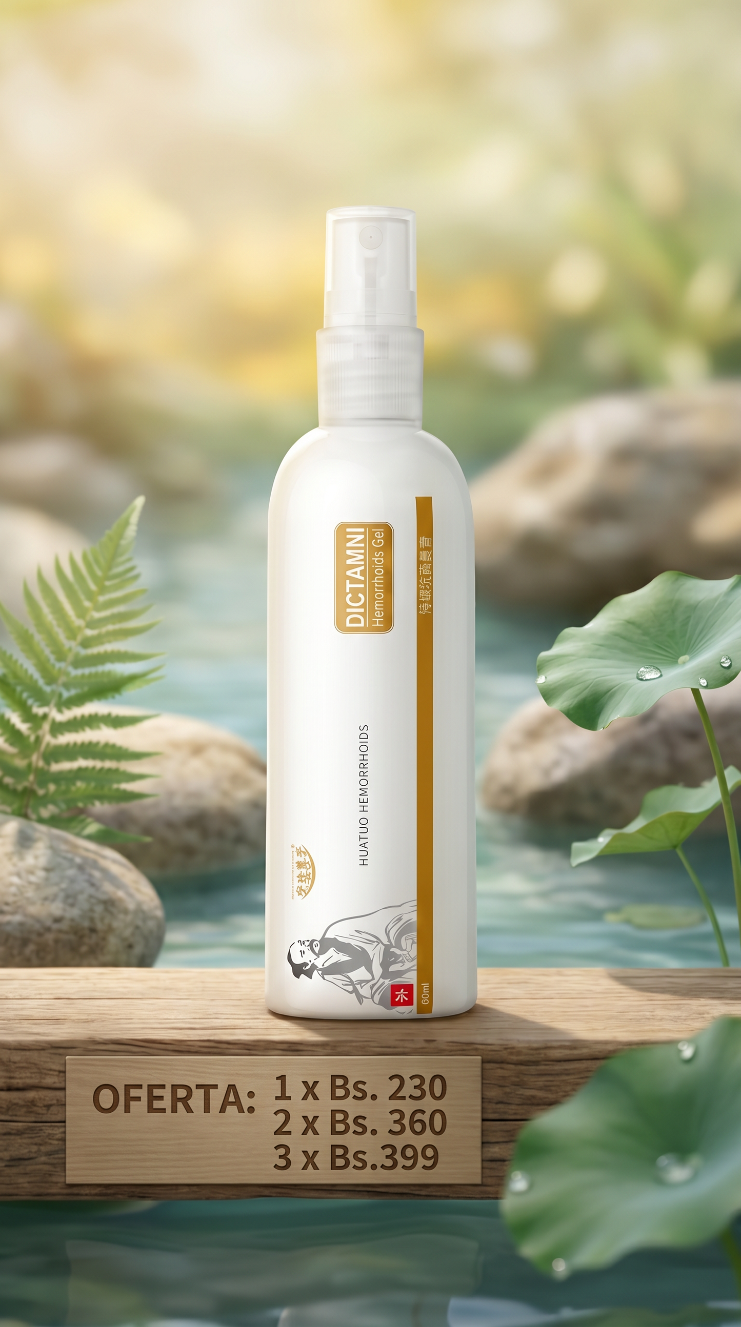 Dictamni Gel Anti Hemorroides -  Alivio instantaneo